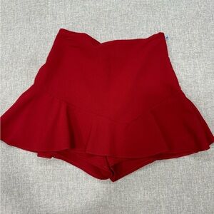 ZARA Red Tie Skirt